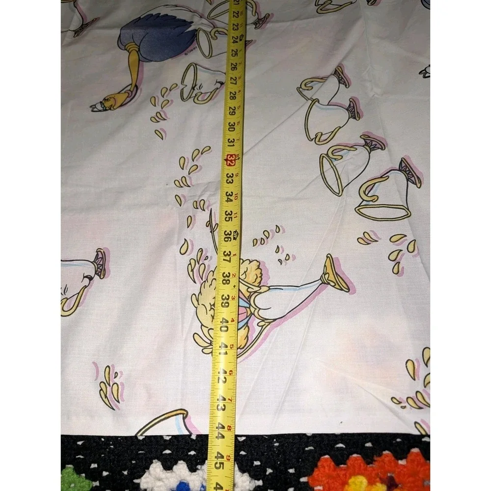 Disney Beauty and the Beast Tea Cup Vintage 2 Piece Crib Size Fitted & Sheet Set